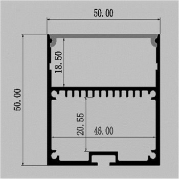 LED Alu Profil 5050 inkl. Abdeckung matt 2000mm