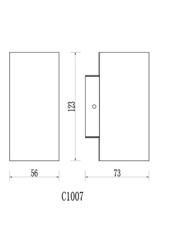 LED Up and Down Wandleuchte 2x 3w