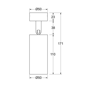 10w 3 Phasen Lampe 3000k warmweiß schwarz