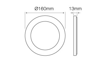 12w LED Aufputz Panel Easy fix warmweiß 2700k rund