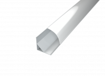 LED Alu Eck-Profil Corner 2 1616 silber inkl. Abdeckung matt 2000mm