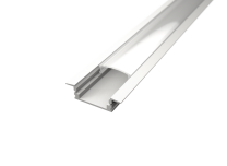 LED Aluprofil T-2309 seicht white inkl. Abdeckung matt 2m