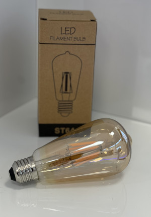 LED Filament Bulb E27 230v 8w 2200k dimmbar
