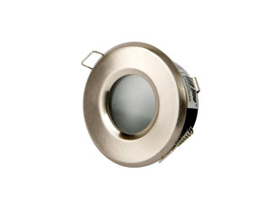 GU10 Einbaustrahler wasserdicht rund Satin