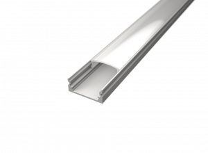LED Alu Profil Standard 1 S-1709 white edition inkl. Abdeckung matt 2000mm