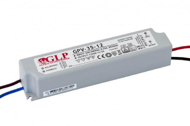 12v 35w GLP GPV-35-12 Netzteil Spritzwasserfest IP67