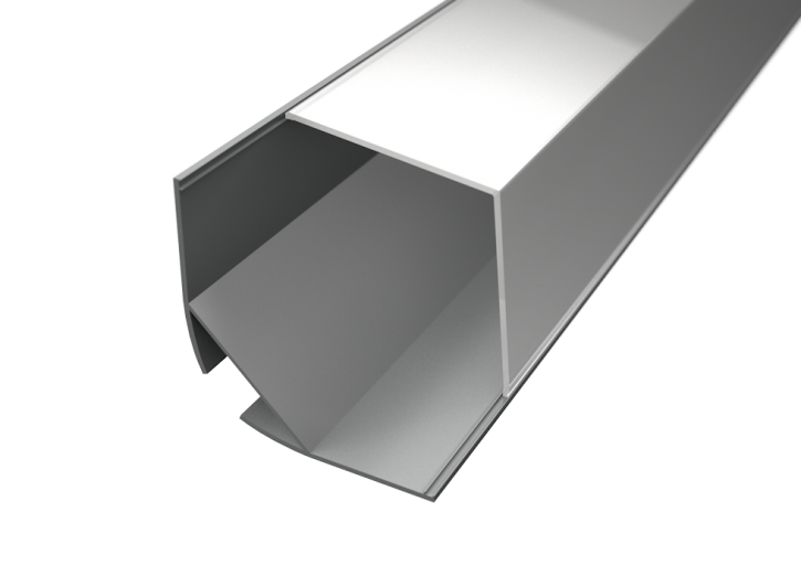 LED Alu Eck-Profil Corner 5 3030 eckig inkl. Abdeckung matt 2000mm