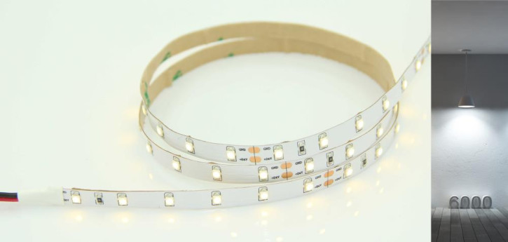 24v SMD2010 neutralweiss 4000k 500cm IP65 4,8w/m (25w)