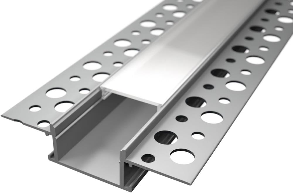 LED Alu Unterputz Profil Z6114 2000mm inkl. Cover